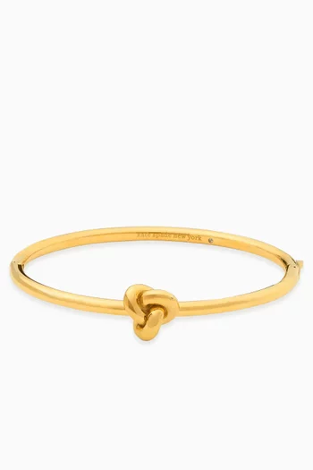Double Knot Bangle in Gold-tone Metal