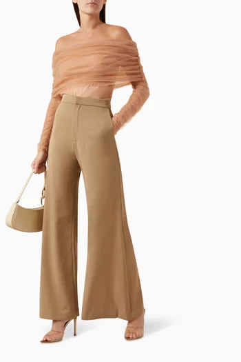 Gracia Draped Off-shoulder Top