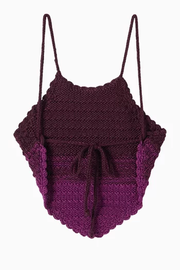 Hanna Crochet Crop Top in Cotton