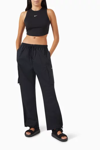 Essential Logo Tank Top in Rib-jersey