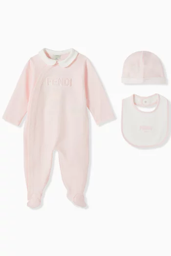 Logo Applique 3-piece Set