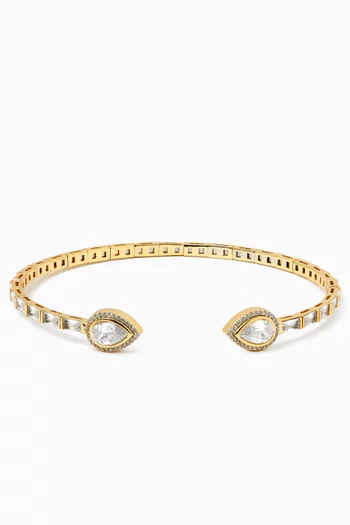Charlotte Choker Necklace in Gold-plated Brass