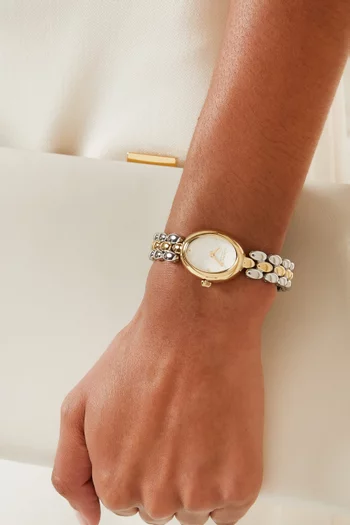 Sammy Quartz Watch in Stainless Steel, 22mm
