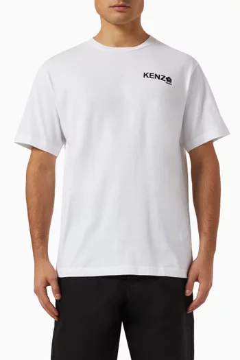 تي شيرت كلاسيكي بزهرة بوكي 2.0 قطن جيرسيه