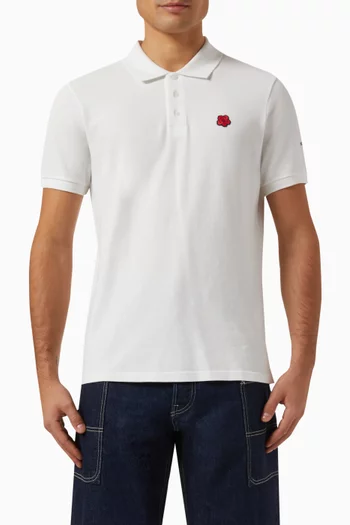 Boke Flower Polo Shirt in Cotton-piqué