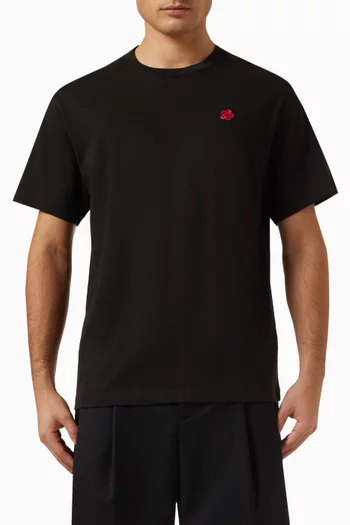 Boke Flower Embroidered T-shirt in Cotton-jersey