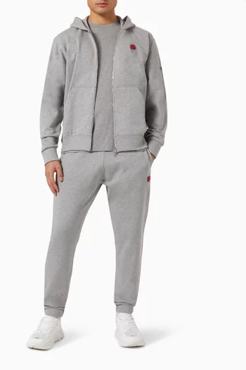 تي شيرت بتطريز زهرة بوكي قطن جيرسيه