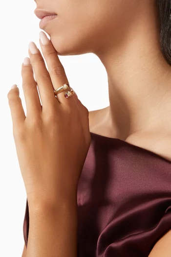 Bijoux Diamond & Tourmaline Ring in 14kt Gold