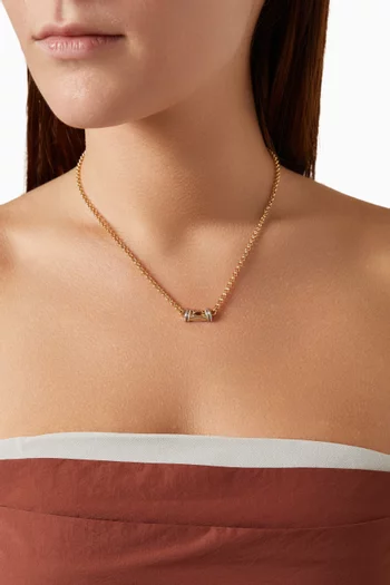 قلادة وريور داون ذهب أصفر عيار 18