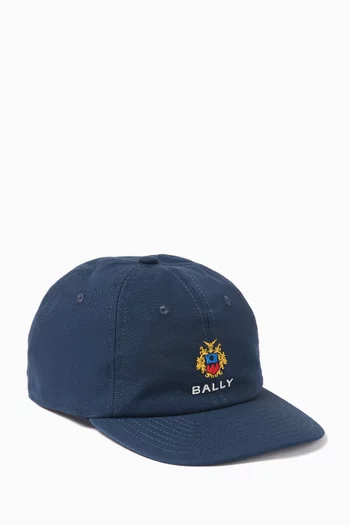 Logo Embroidered Baseball Cap in Cotton