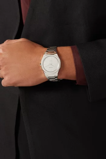 Ultra Thin Quartz Stainless Steel Watch, 38mm