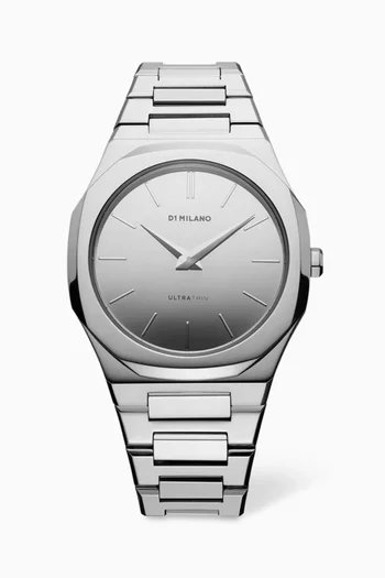 Ultra Thin Quartz Stainless Steel Watch, 38mm