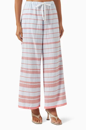 Desta Wide-leg Pants in Cotton