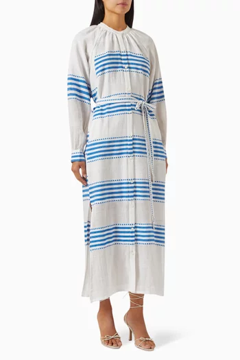 Makeda Midi Dress in Cotton