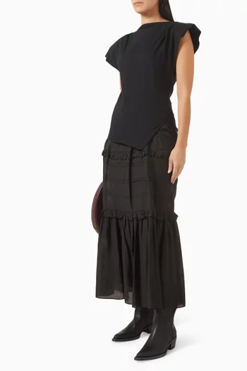 Sebani Asymmetric T-shirt in Organic Cotton