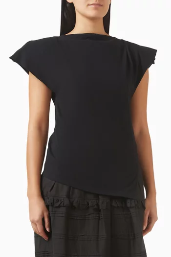 Sebani Asymmetric T-shirt in Organic Cotton