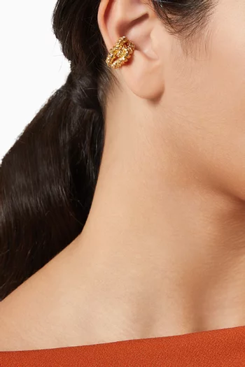 Talisman Ear Cuff in 18kt Gold-plated Metal