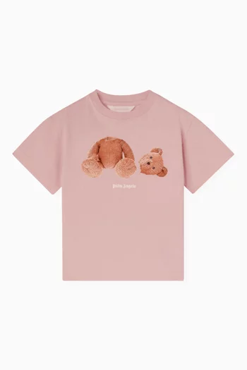 Bear Graphic T-Shirt in Cotton