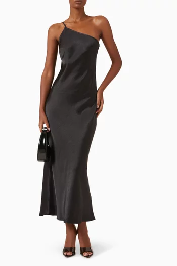 Ella Midi One-shoulder Dress