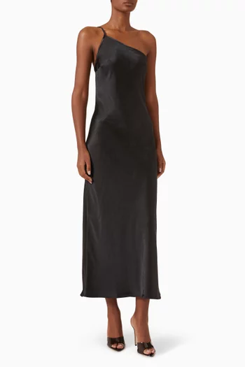 Ella Midi One-shoulder Dress