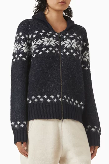 Unisex Cowichan Cardigan in Wool Blend
