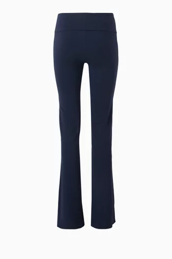 Cotton Jersey Foldover Pants