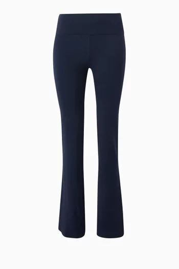 Cotton Jersey Foldover Pants