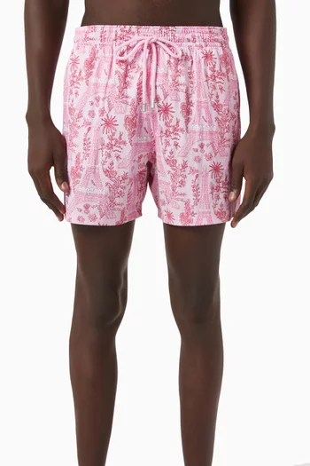Printed Swim Shorts in Recycled Nylon