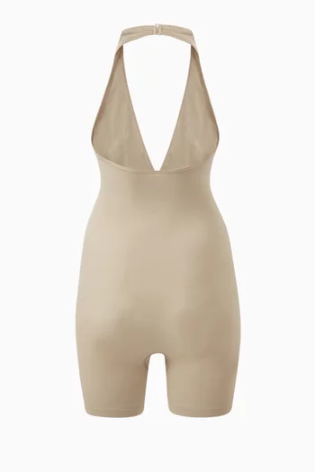 Seamless Sculpt Plunge Mid Thigh Bodysuit