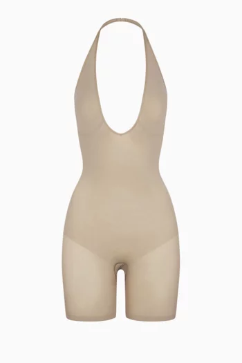 Seamless Sculpt Plunge Mid Thigh Bodysuit