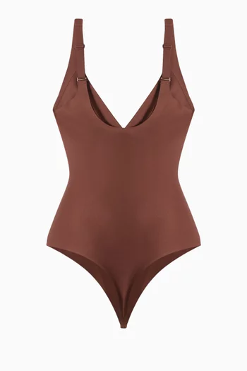 Body Plunge Thong Bodysuit