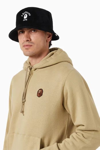 One Point Bucket Hat in Velvet