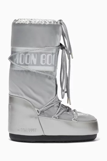 Icon Glance Boots in Satin