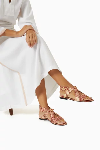 Yuki Sandals in Linen