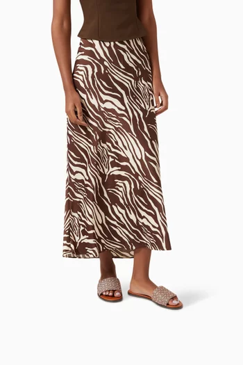 حذاء مفتوح هولي جلد وقنب بشعار الماركة