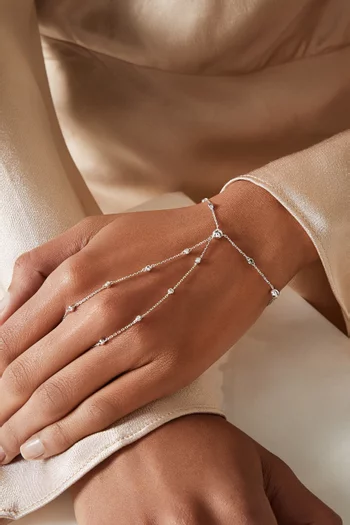 Enishi Diamond Hand Chain in 18kt White Gold