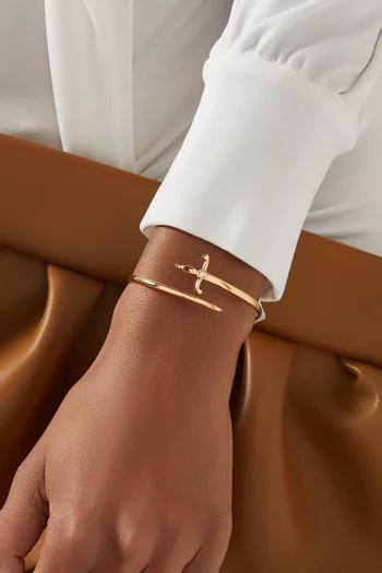 Swords of Love Diamond Cuff Bracelet in 18kt Gold
