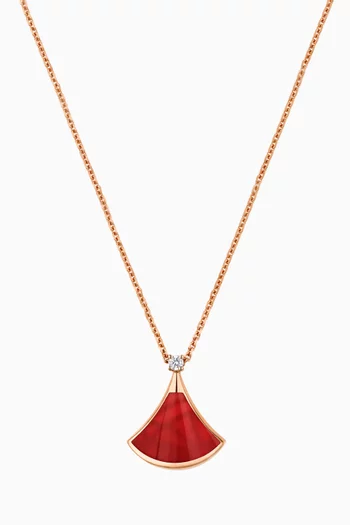 Divas' Dream Necklace in 18kt Rose Gold & Carnelian