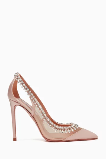 Crystal Crush 105 Pumps in Mesh