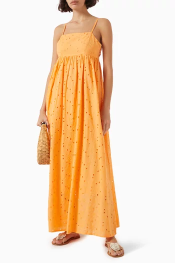 Bonita Maxi Dress in Broderie Anglais