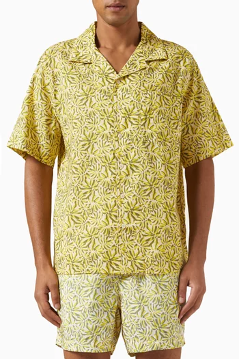 Air Convertible Vacation Shirt in Linen-blend