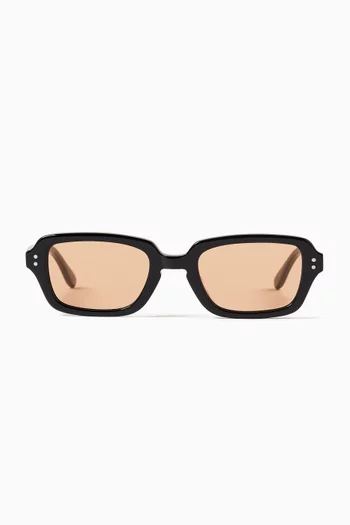 Hugo Rectangular Sunglasses in Acetate