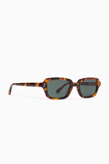 Hugo Rectangular Sunglasses in Acetate