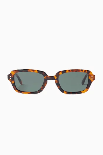 Hugo Rectangular Sunglasses in Acetate