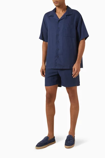 Air Convertible Vacation Shirt in Linen-blend