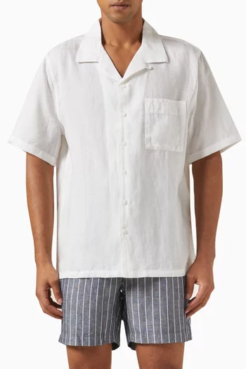 Air Convertible Vacation Shirt in Linen-blend