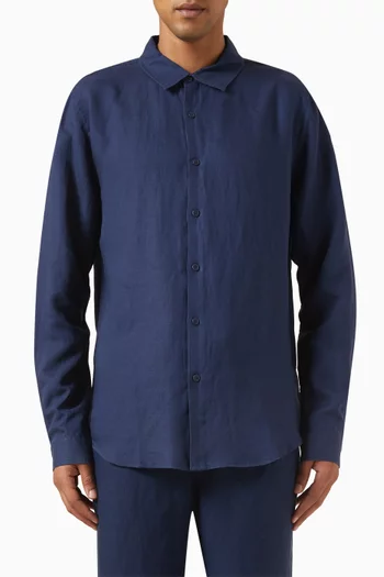 Air Shirt in Linen-blend