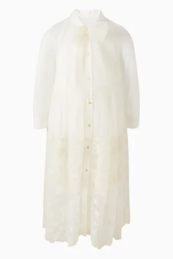 Embroidered Dress in Tulle