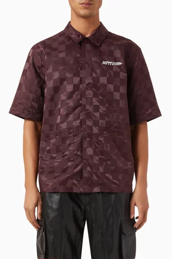 Checkered Reade Shirt in Satin