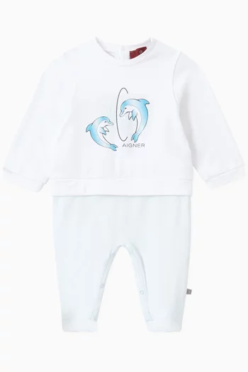 Exclusive Dolphin Graphic Pyjama in Cotton